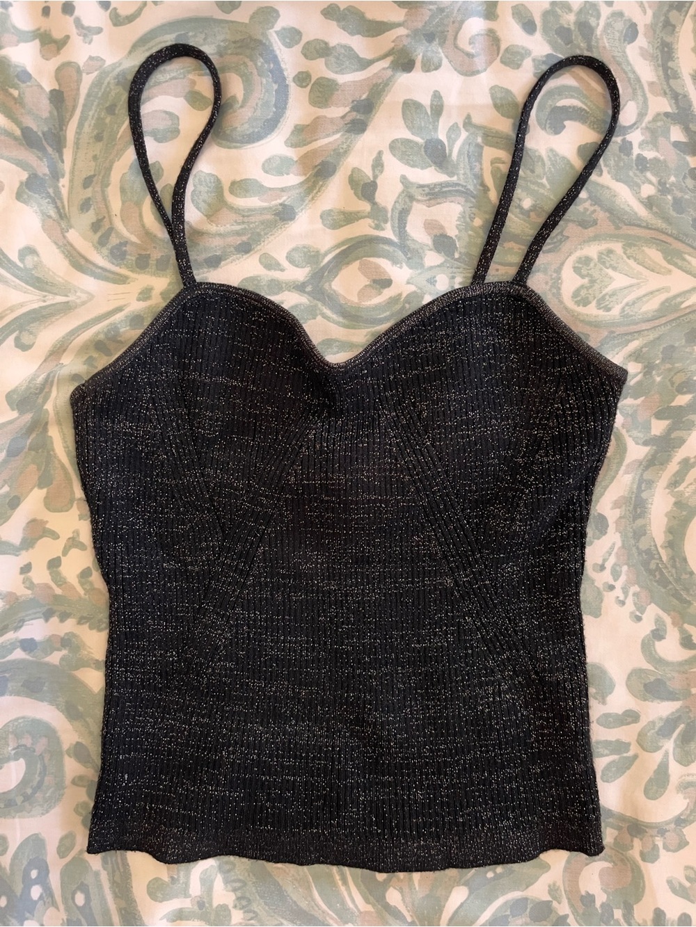 ✨2/$30✨ Sparkle Knit Bustier Tank Top